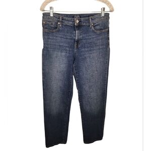 Chaps Women's Classic Slim Boyfriend Medium Wash Blue Jeans Size 6